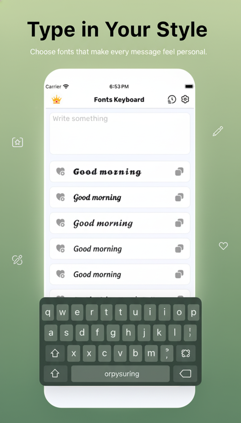Fonts Keyboard - Cool Fonts screenshot 6